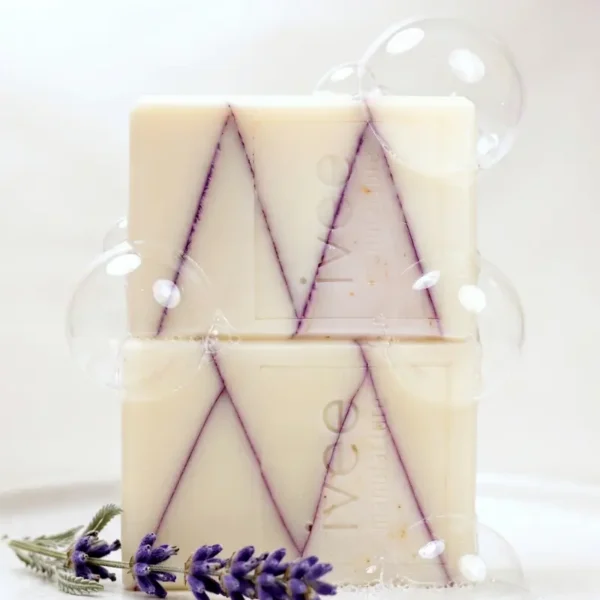 zigzag violet soap