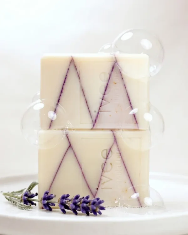 zigzag violet soap