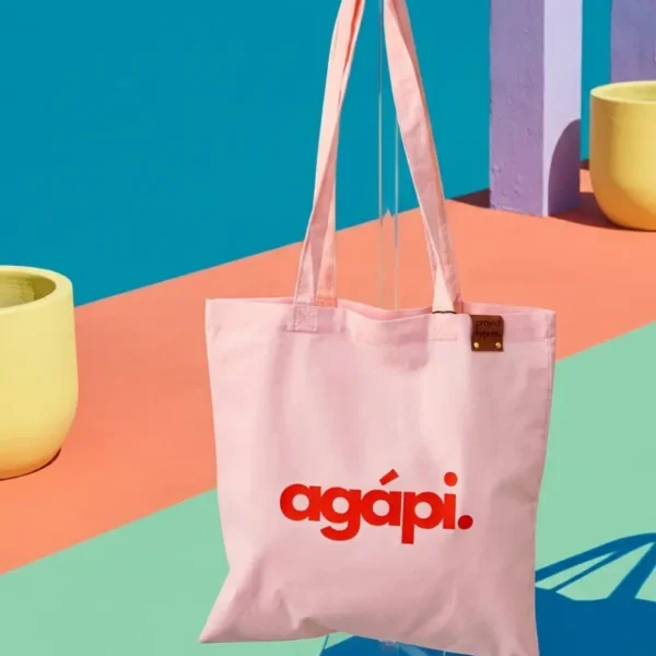 agápi. tote bag