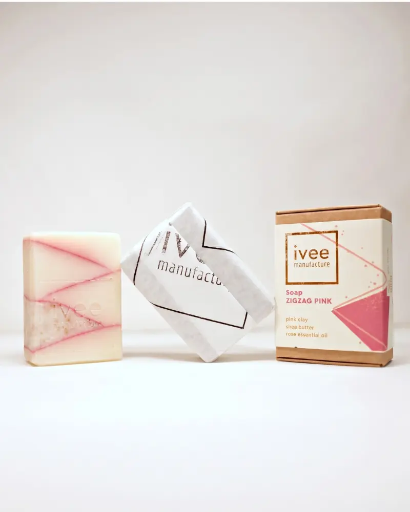 zigzag pink soap - Image 2